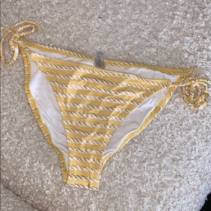 Simons yellow and gold rope print bikini bottom